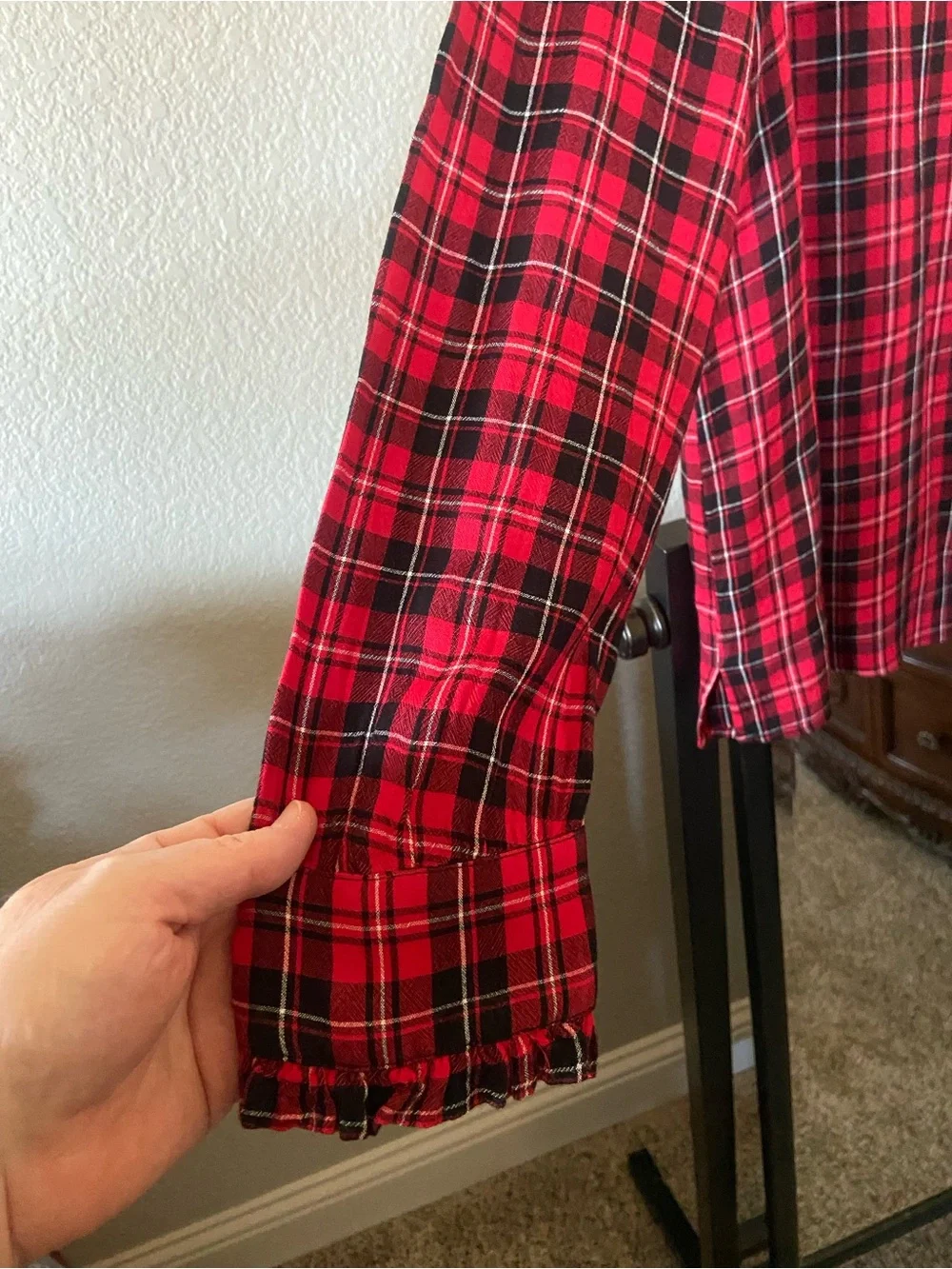LOFT lightweight plaid